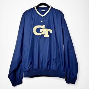 Vintage Nike Georgia Tech Pullover Windbreaker Jacket Center Swoosh 90s Medium